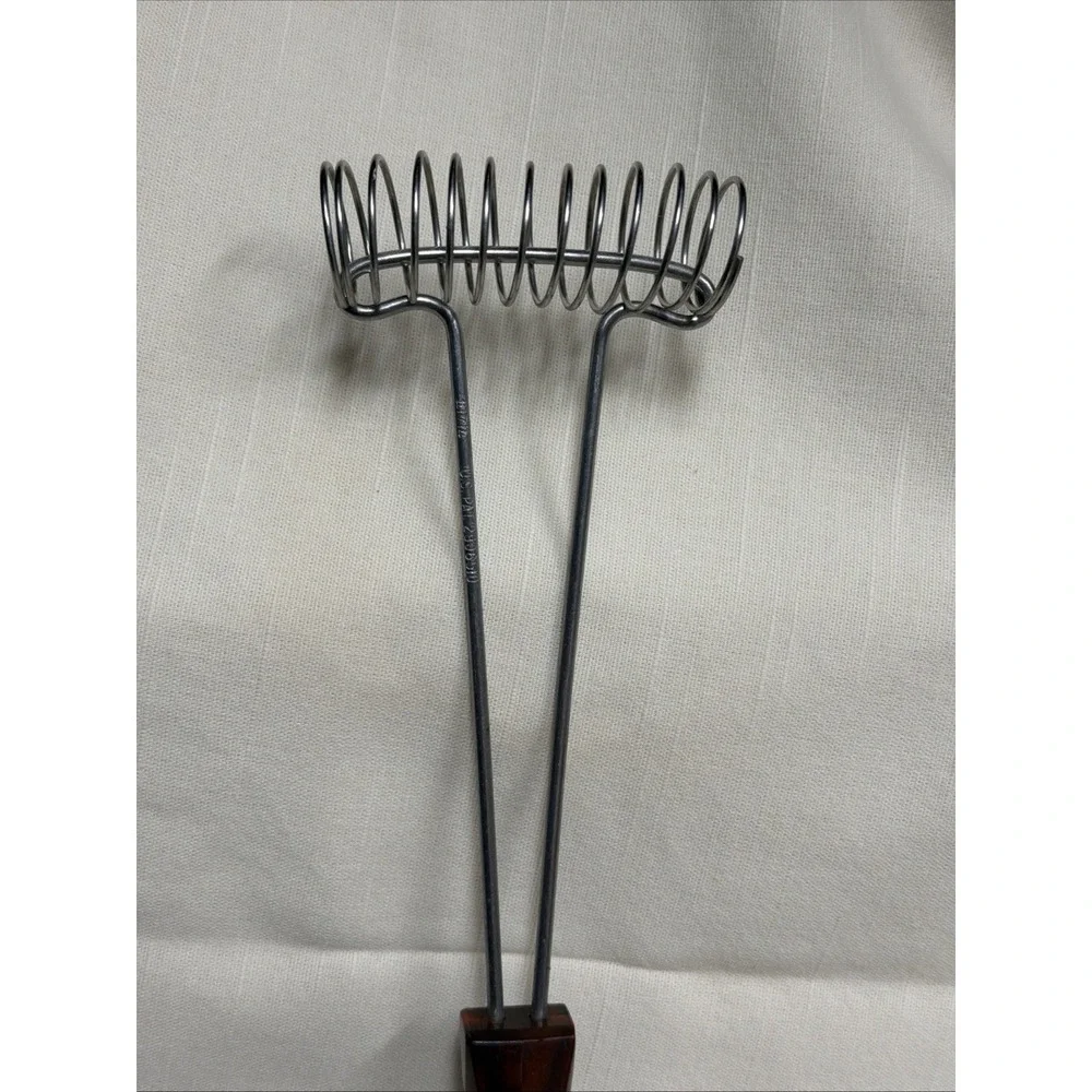 Cutco 1714 Mix-Stir Whisk Kitchen Utensil Tool Classic Swirl Brown Handle USA